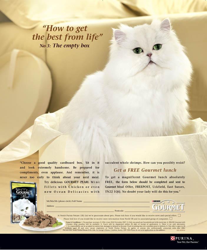 Purina Cat Advertisement "The Empty Box"