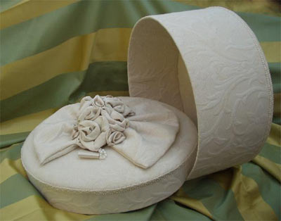 Ivory/Cream hat box