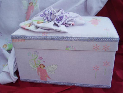 "Tatiana" - rectangular lilac fairy box