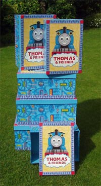 Thomas the Tank Engine - set of 6 rectangular boxes