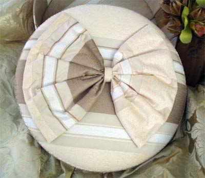 Chenille Hat Box - detail of lid