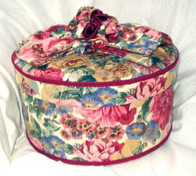 fabric covered hat boxes
