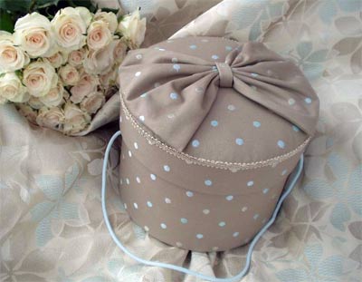 Polka Dot Hat Box