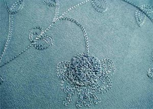 Close-up of faux suede fabric