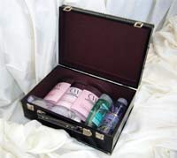 Inside larger size suitcase