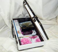 Inside medium suitcase