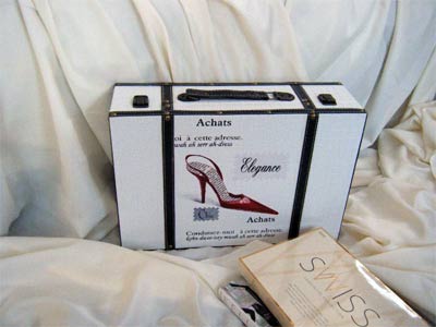 Large elegant suitcase
