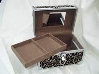 Inside leopard jewellery box