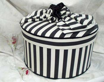 Pandoras Fabric Covered Decorative Hat Boxes - birthdays, weddings, storage