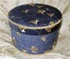 Blue Chenille-type fabric