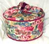 Sanderson "Rose & Peony" Hat Box
