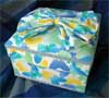 Square Box with Butterflies Design