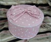 Dusky Pink "Dotty" Hat Box