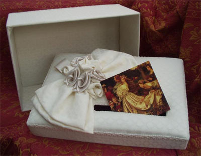 Wedding Card Holder Box Detail of Lid